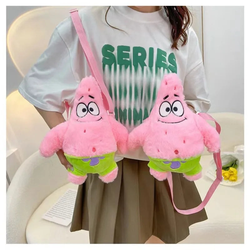 Patrick Cartoon Plush Shoulder Bag - Image 4