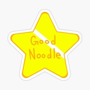 1 Big βGood Noodle Award Starβ SpongeBob Sticker