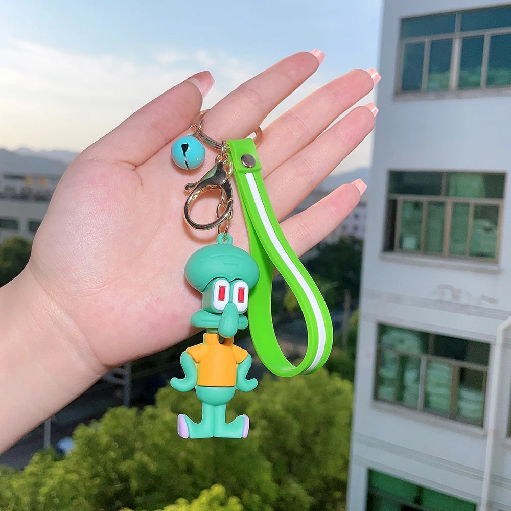 Kawaii SpongeBob, Patrick Star & Squidward PVC Keychain - Image 5