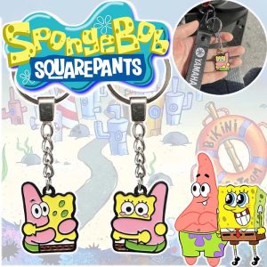 SpongeBob Patrick Star Couple Keychain