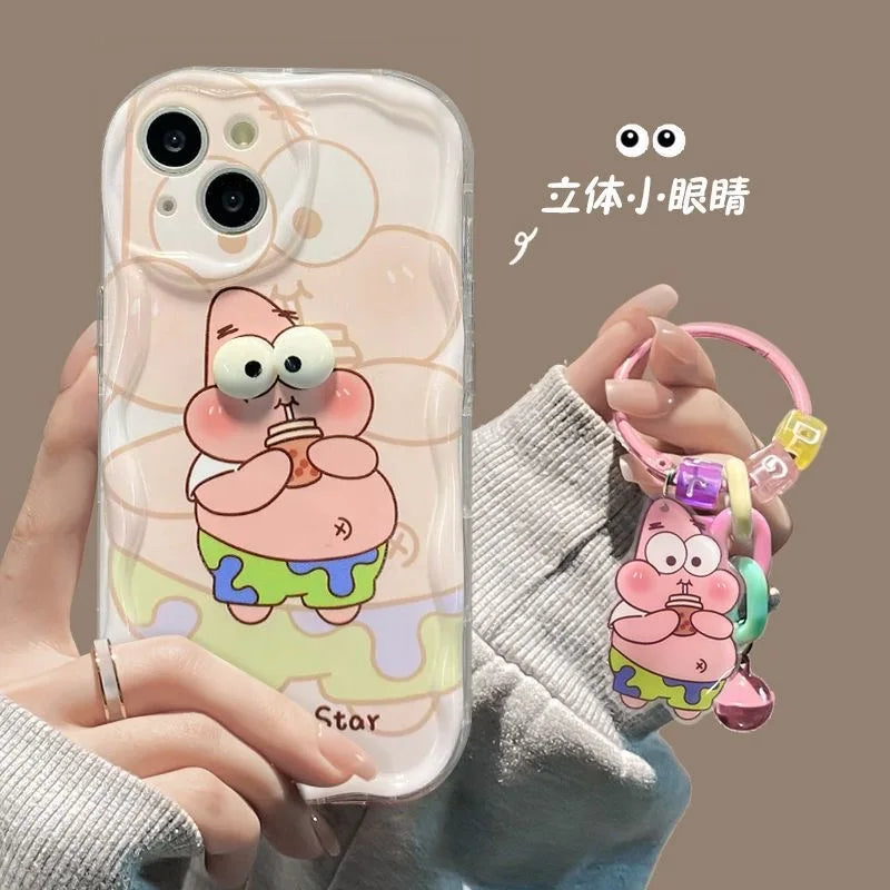 Xiaomi Soft Phone Case with 3D Eyes SpongeBob - Image 8