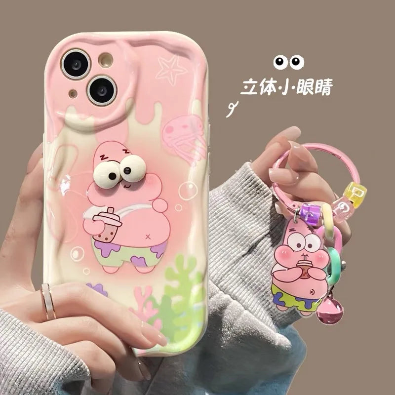 Xiaomi Soft Phone Case with 3D Eyes SpongeBob - Image 6