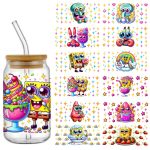 Miniso SpongeBob Cartoon UV DTF Wrap