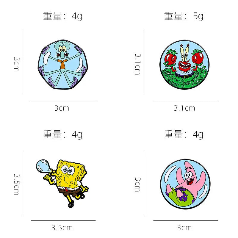 SpongeBob SquarePants Enamel Lapel Pins - Image 4