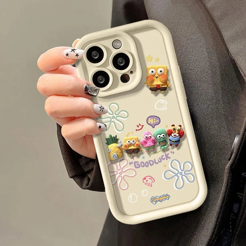 Cute SpongeBob Dolls Phone Case Cover - Image 11