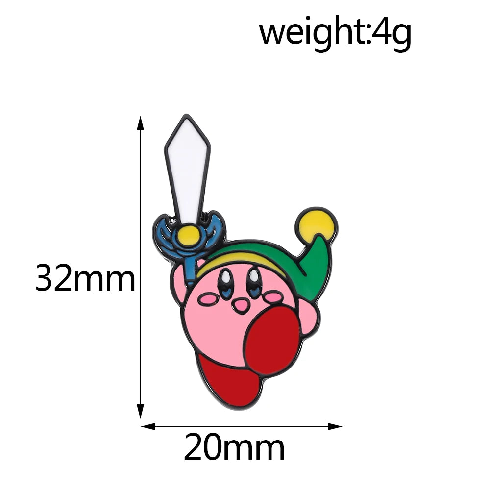 Anime Kirby Enamel Pin - Image 2