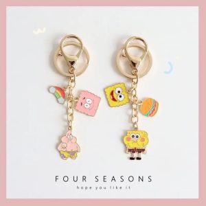 Anime Cartoon SpongeBob & Patrick Star Keychain