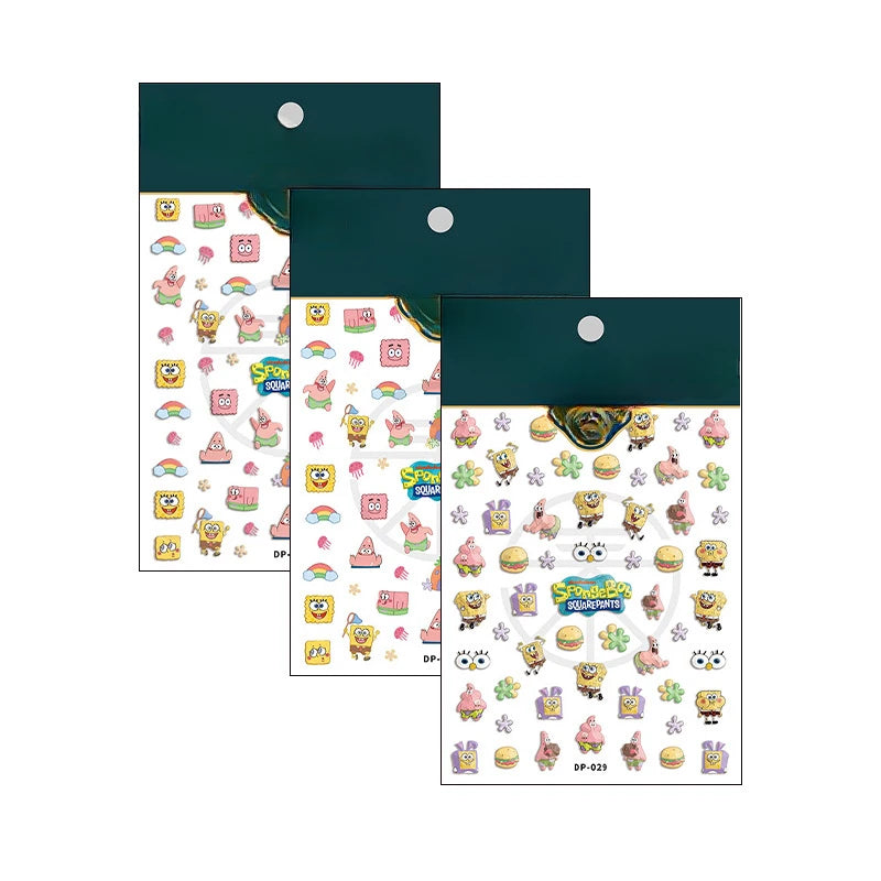 SpongeBob 5D Relief Nail Art Stickers - Image 6